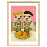 French Bulldogs At Breakfast Café thumbnail
