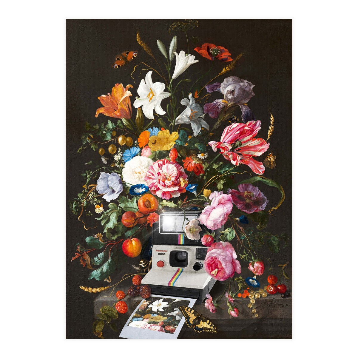 Floral Instant Photo (Print Only)