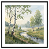 Morning Mist in the Birch Valley thumbnail