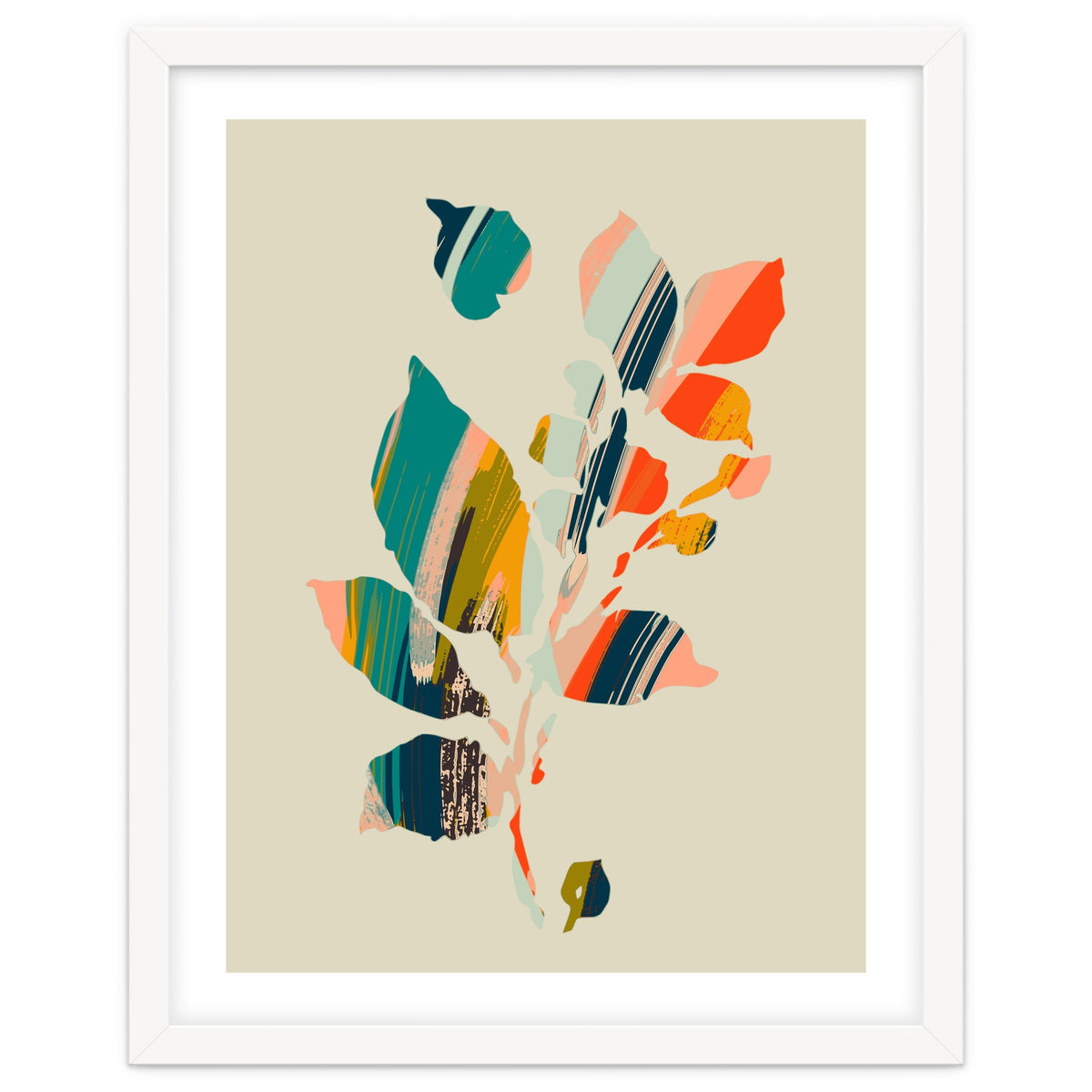 Colorful Poplar Tree Leaf