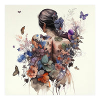 Watercolor Butterfly Bouquet (Print Only)