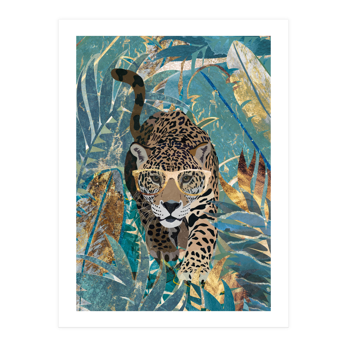 Jaguar in the jungle (Print Only)