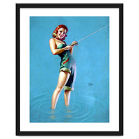 Pinup Fishing Girl