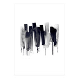 Abstract Watercolor Stripes Minimal Black (Print Only) thumbnail