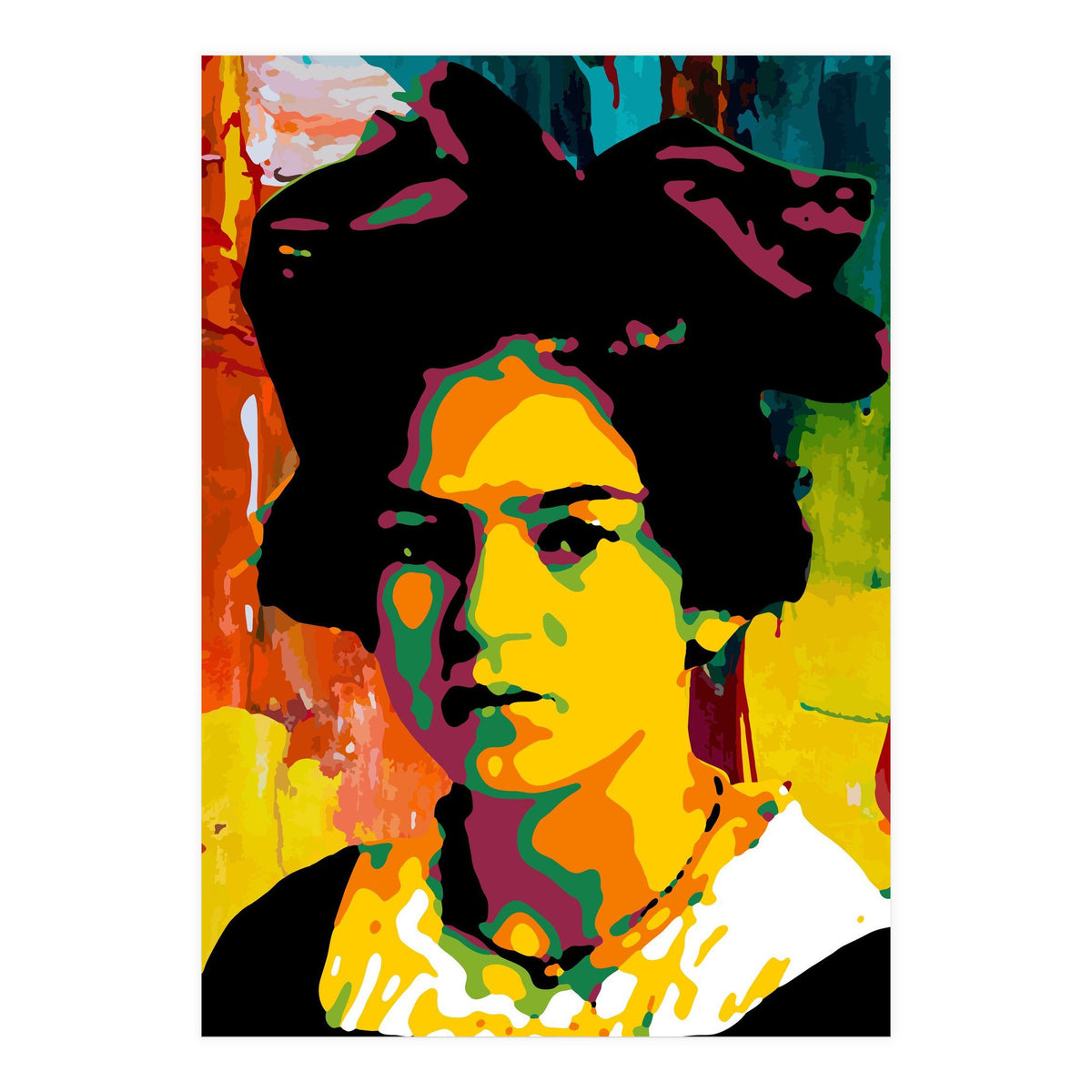 Frida Kahlo Abstract Art (Print Only)