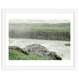 Tourists at the edge of the big river - Iceland thumbnail