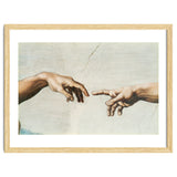 The Sistine Chapel; ceiling frescos after restoration. The creation of Adam. thumbnail