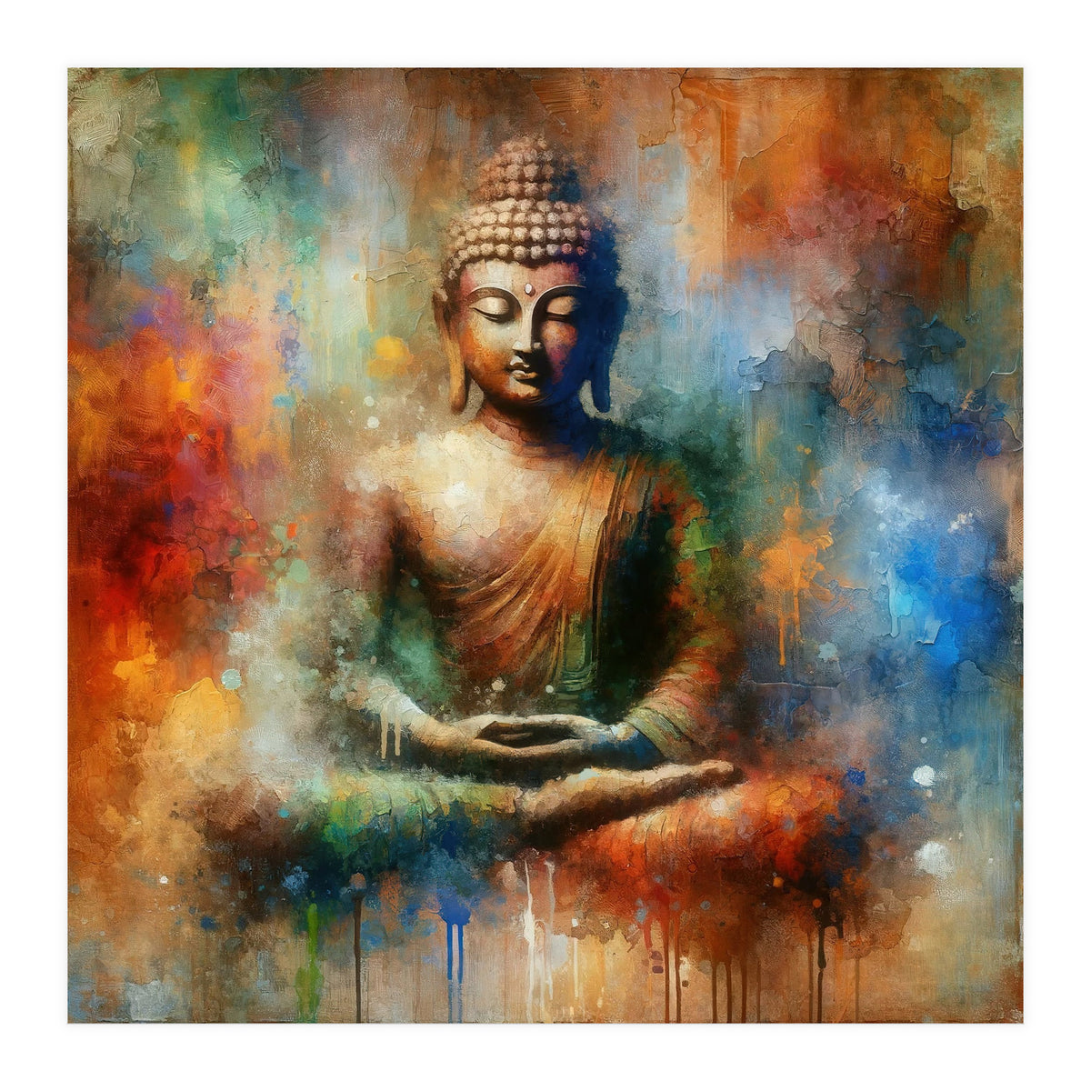 Tranquil Buddha Aura (Print Only)