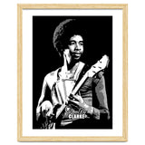 Stanley Clarke American Bassist in Grayscale thumbnail
