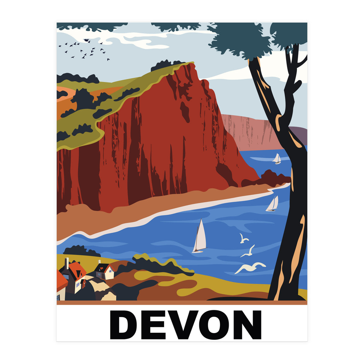Devon County, England (Print Only)