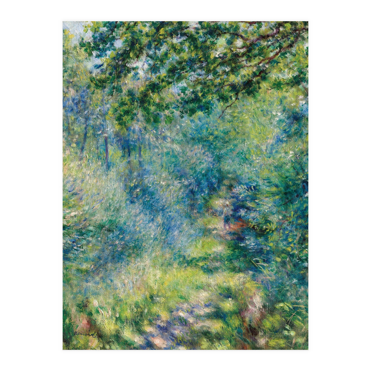 Renoir Path in the Forest Impressionist Landscape (Print Only)