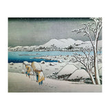 SNOW LANDSCAPE - JAPANESE ENGRAVING - 19TH CENTURY. (Print Only) thumbnail