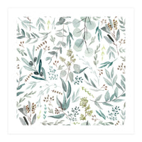 Eucalyptus Leaves Botanical Pattern (Print Only)