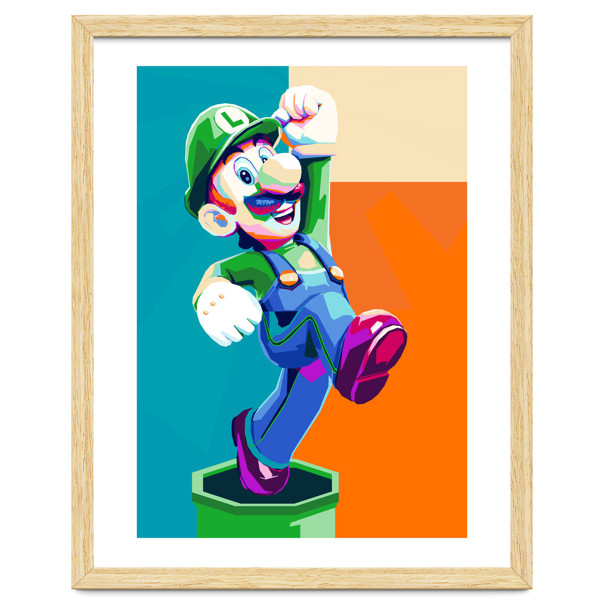 Mario Luigi Pop Art Cartoon Pop Art