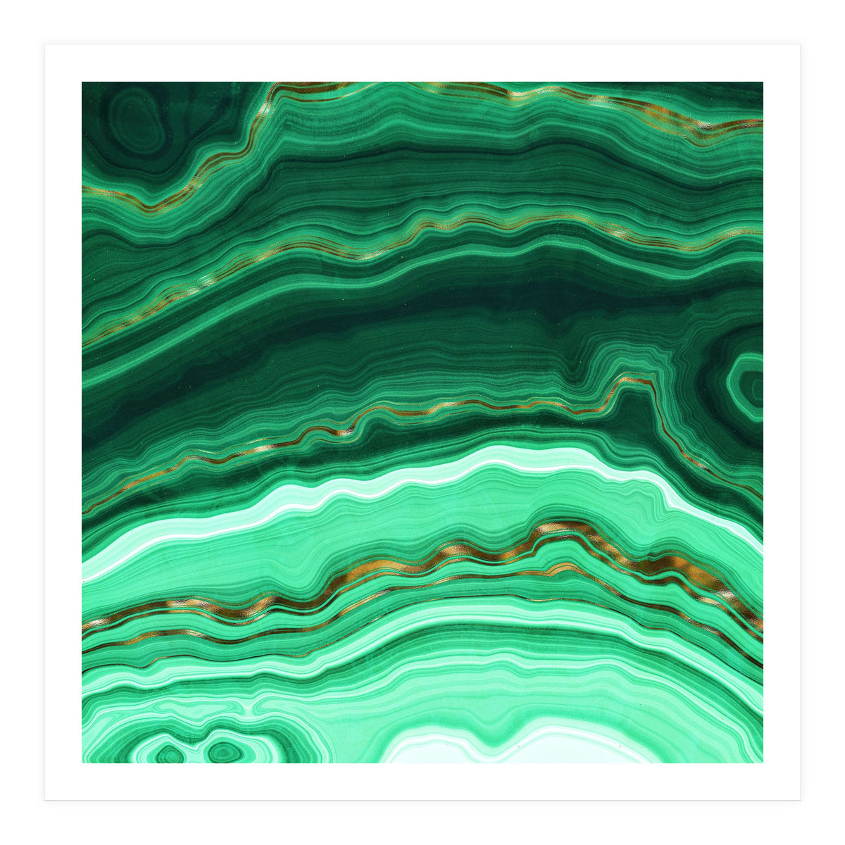 Malachite Texture 03 (Print Only)