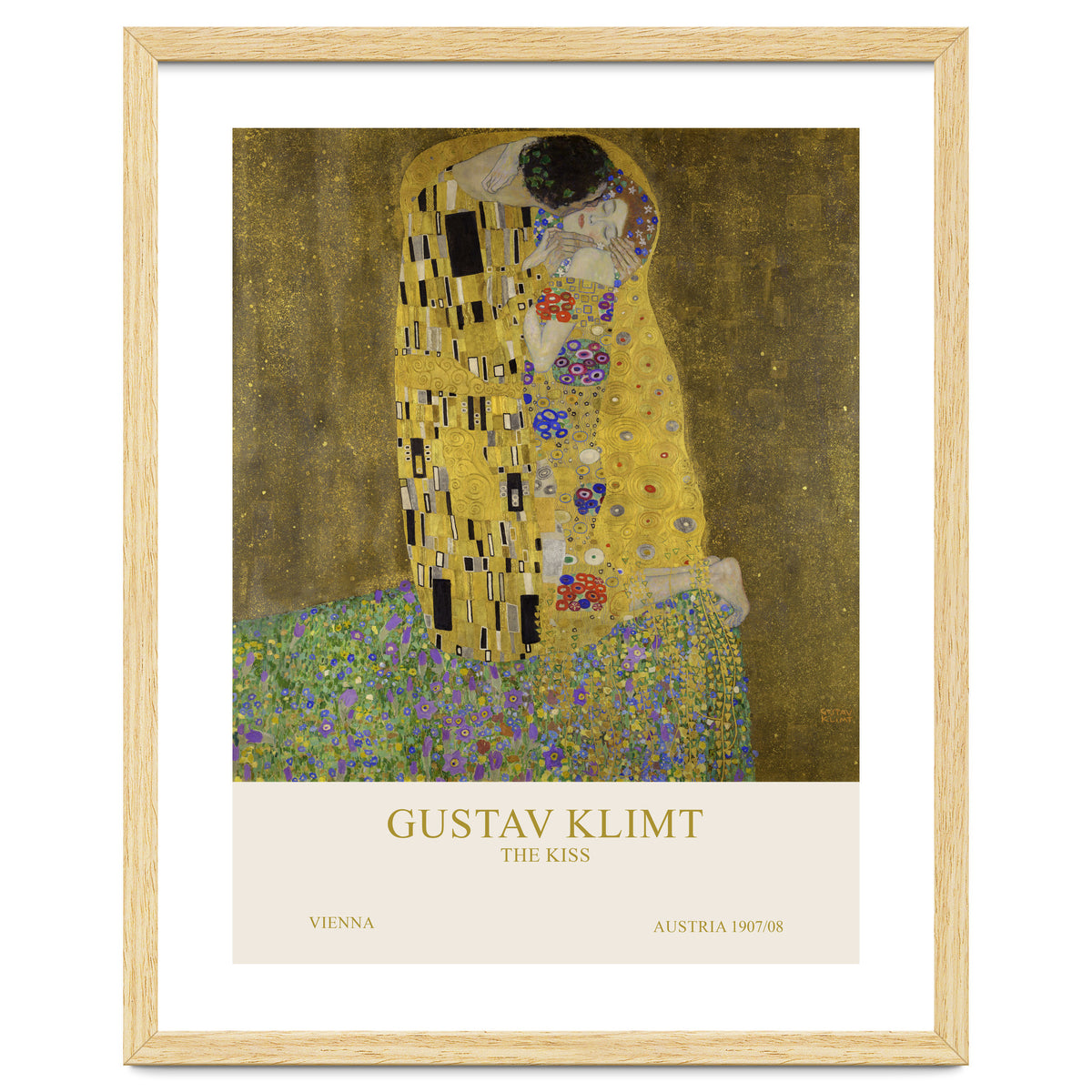 Gustav Klimt - The Kiss Art Print by KiroAtelier | Arthaus