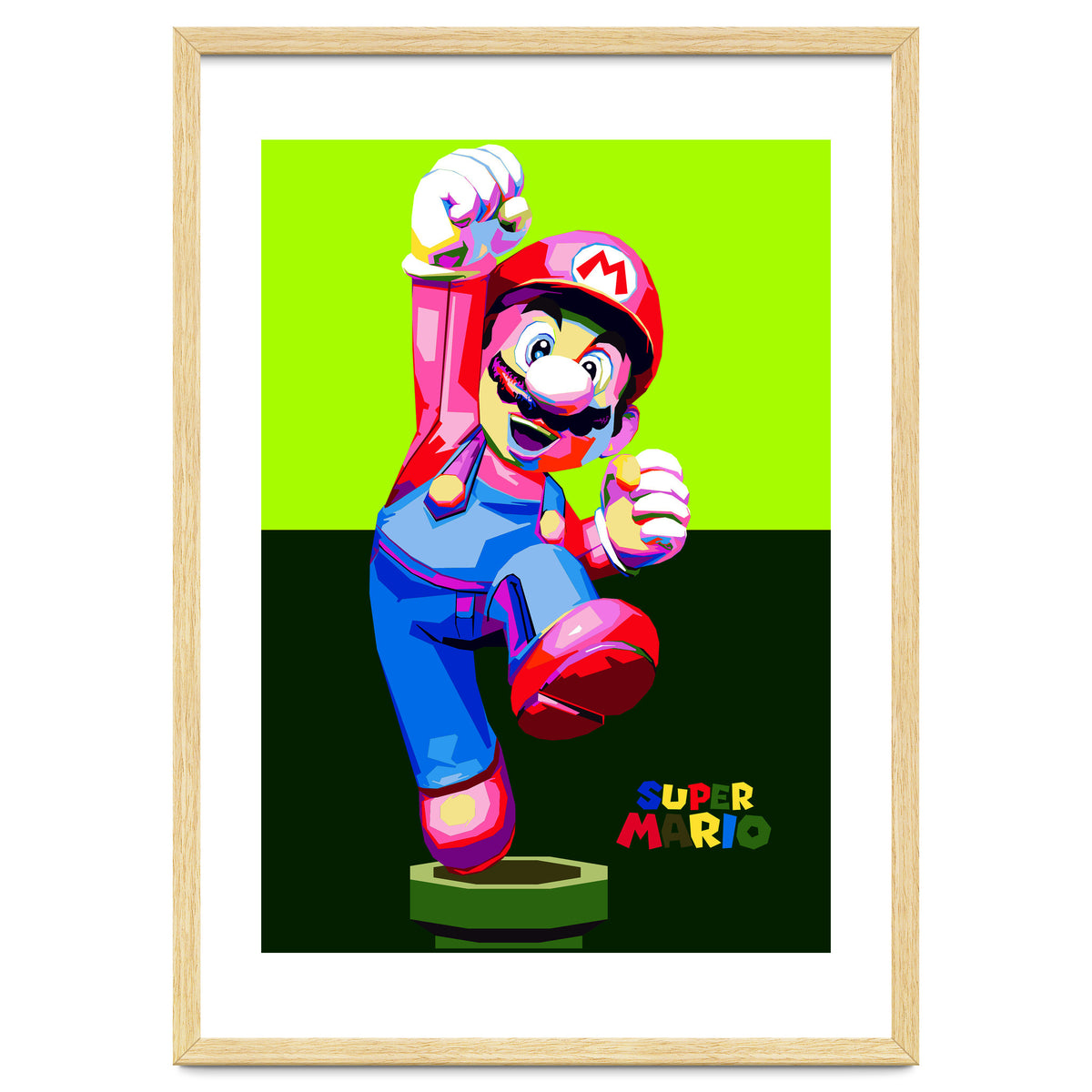 Super Mario Cartoon Character Pop Art