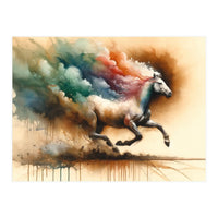 Galloping Horse Color Burst (Print Only)