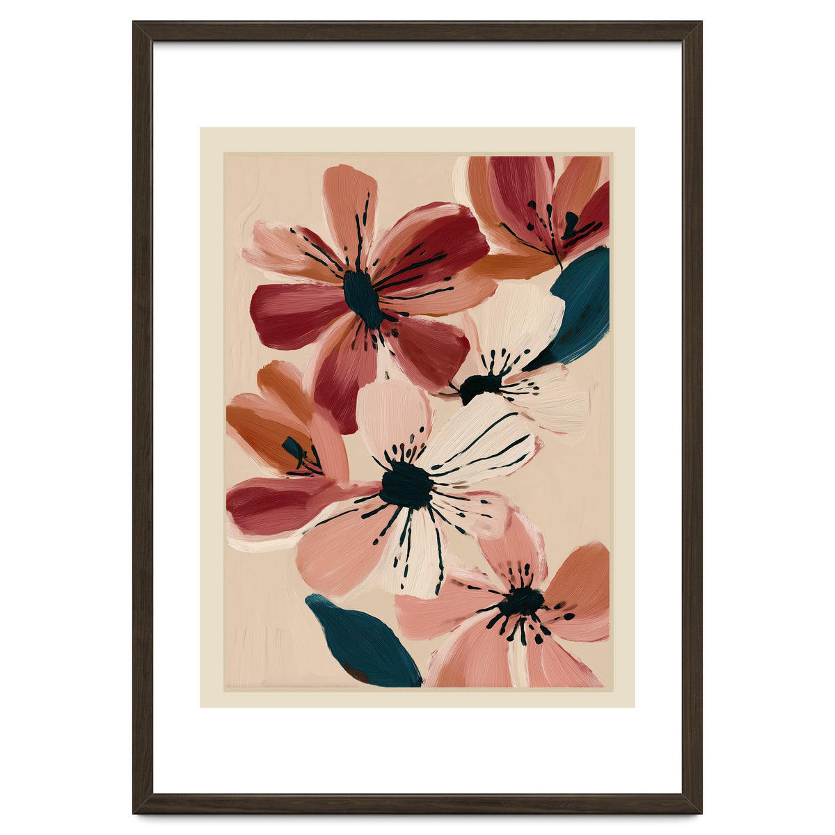 Blush And Wine Blossoms II