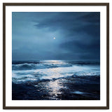 Midnight Seascape with Moonlight Reflecting thumbnail