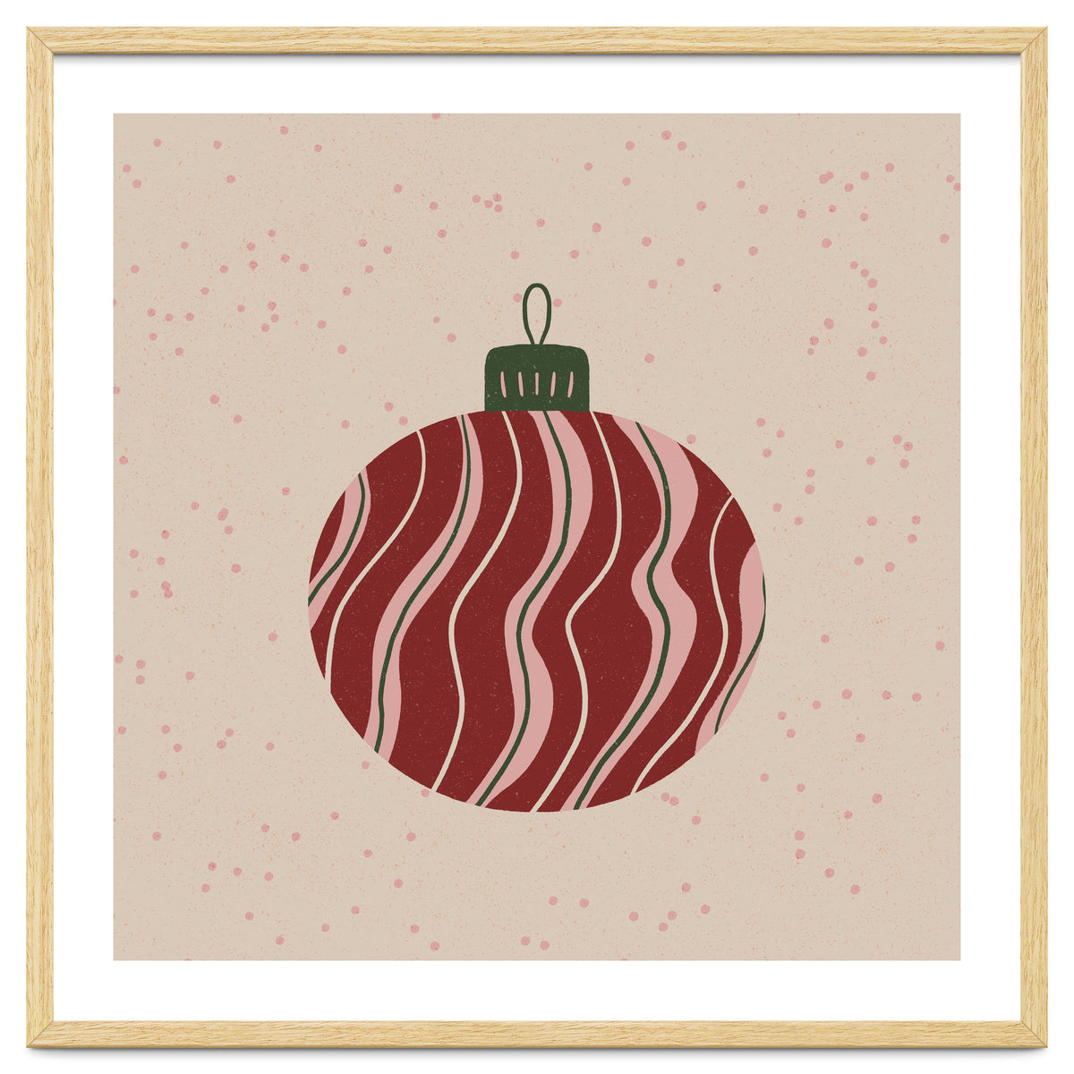 Christmas Globe with swirls