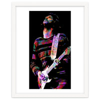 Eric Clapton American Rock and Blues Guitarist in Colorful