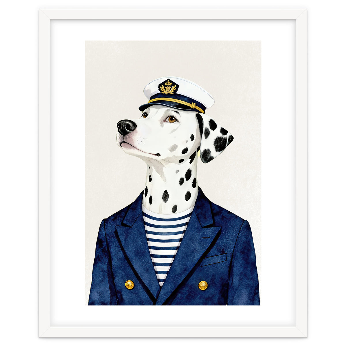Dalmatian dog As captain