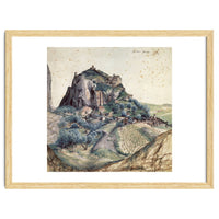 'Castle and Town of Arco', 1495, Watercolour on paper, 22,3 x 22,3 cm.