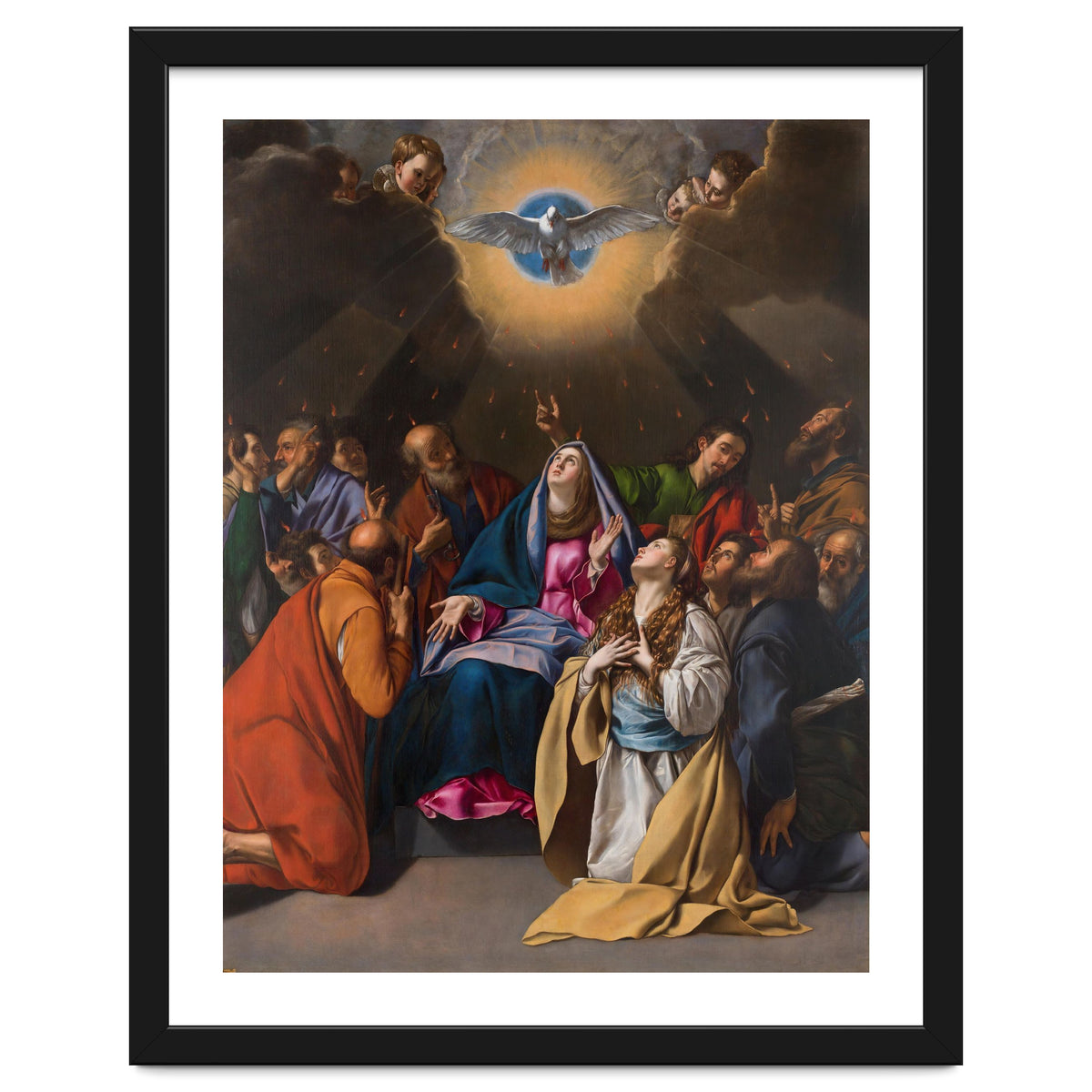 Fray Juan Bautista Maíno / 'Pentecost', 1615-1620, Spanish School, Oil on canvas, 324 cm x 246 cm.