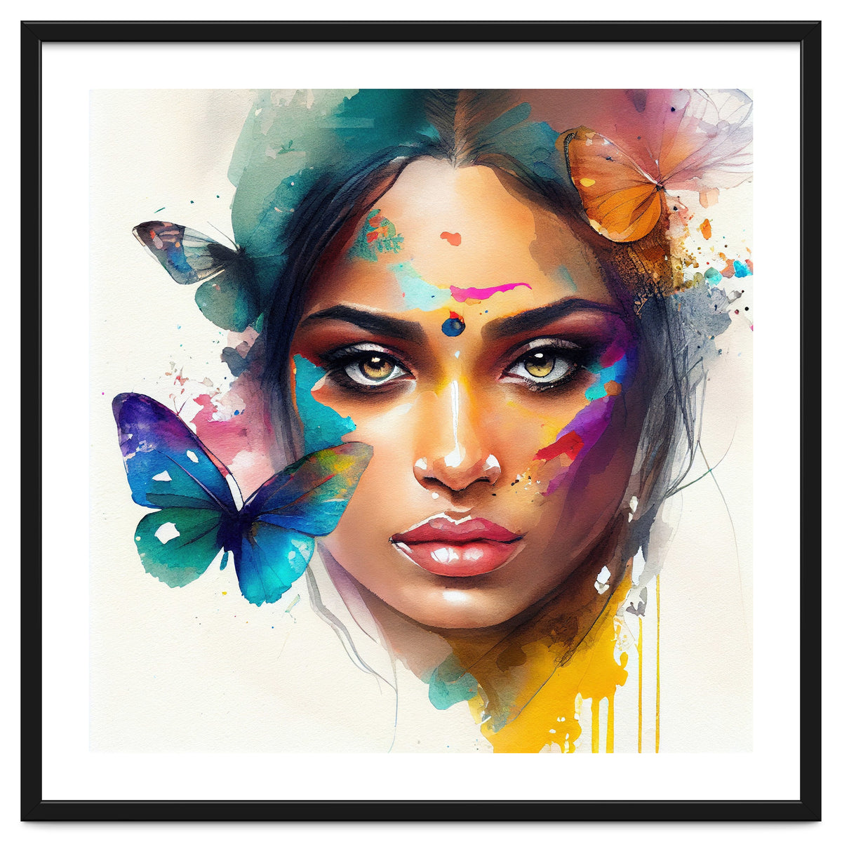 Holi Glow Hindu Portrait