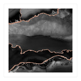 Black & Rose Gold Agate Texture 02 (Print Only) thumbnail