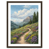 Serene Alpine Path Through Summer Wildflowers thumbnail