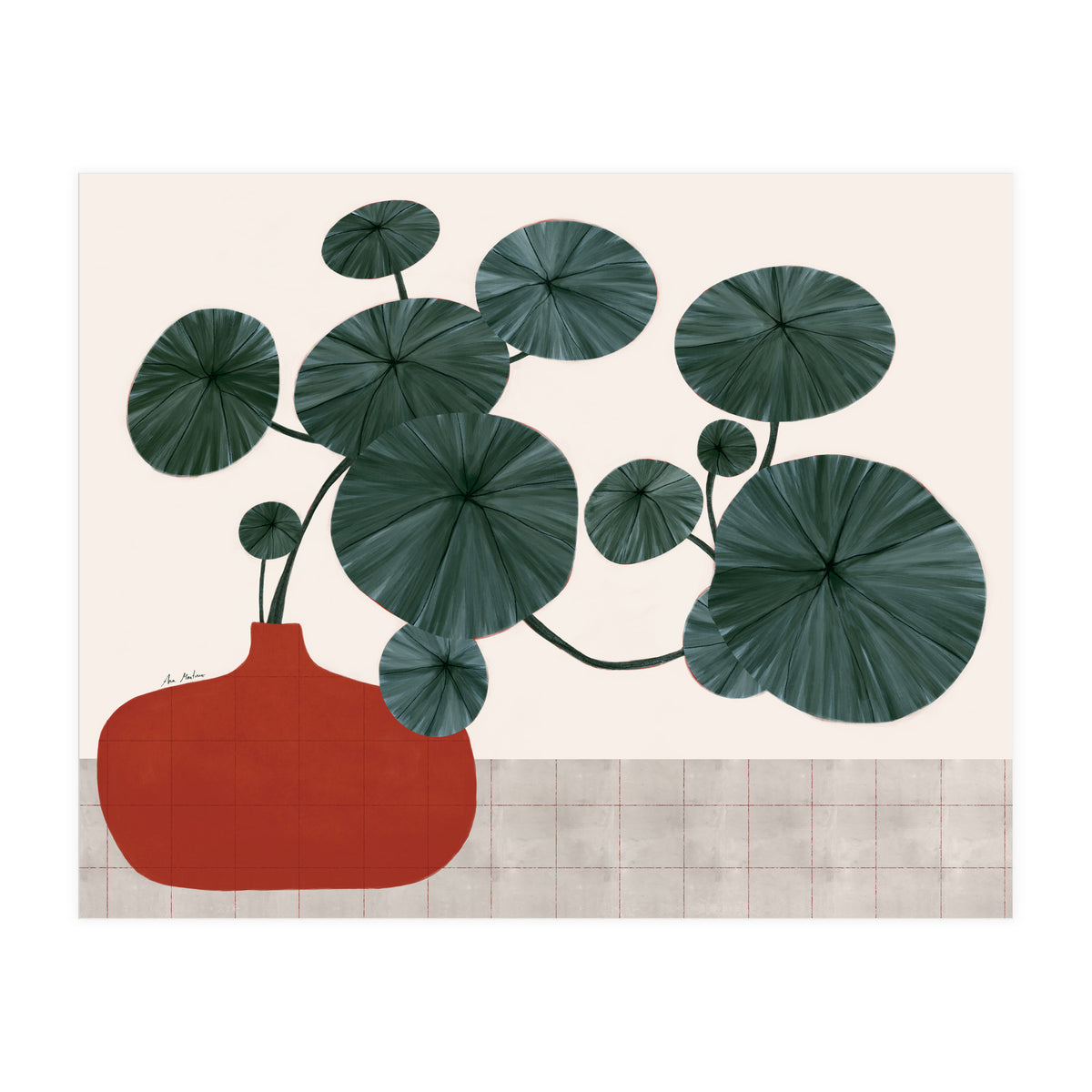 Stephonia Erecta plant (Print Only)