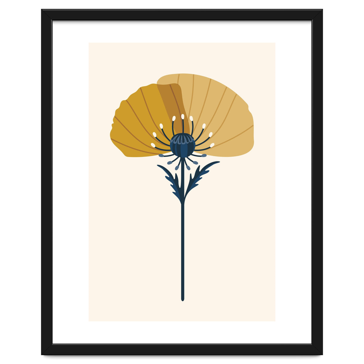 Ochre Half Poppy