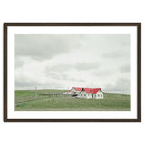 Red roof house on the green hill - Iceland thumbnail