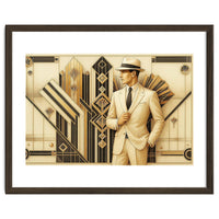 Gatsby Gentleman Art Deco Scene
