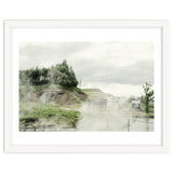 A natural hot spring landscape where steam rises - Iceland thumbnail