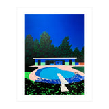 Hiroshi Nagai - Swimming Pool, City Pop At Night (Print Only) thumbnail