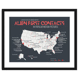 USA Map of Alien First Contacts in Movies thumbnail