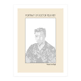 Portrait Of Doctor Felix Rey (ascii Art) (Print Only) thumbnail