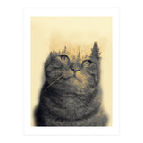 Cat double exposure (Print Only) thumbnail