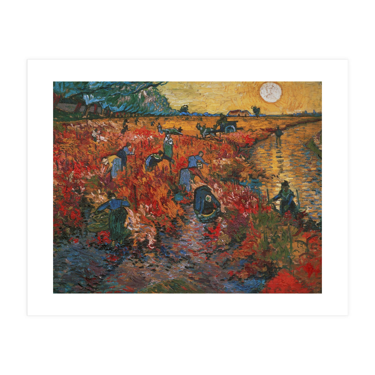 The red Vineyard at Arles,1888. Canvas,73 x 91 cm. (Print Only)