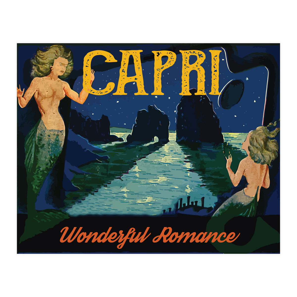 Capri Mermaids (Print Only)