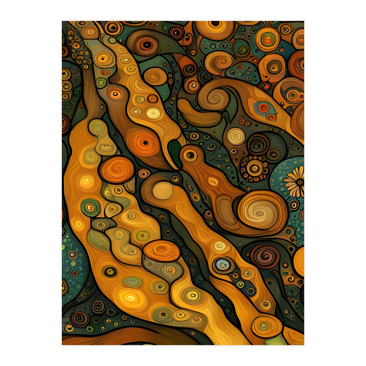 Artificial Masterworks - Klimt van Gogh (Print Only)