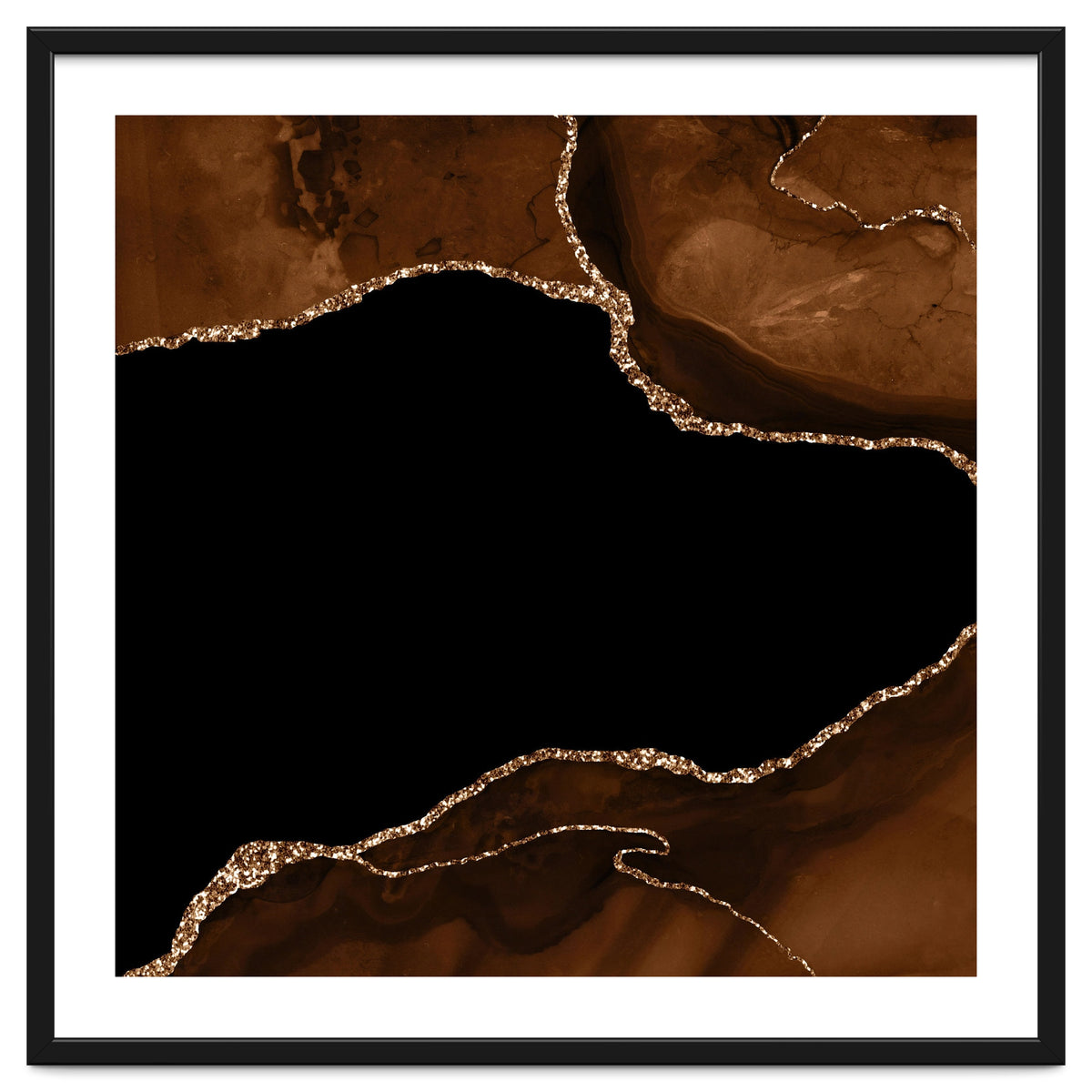 Brown & Gold Agate Texture 04