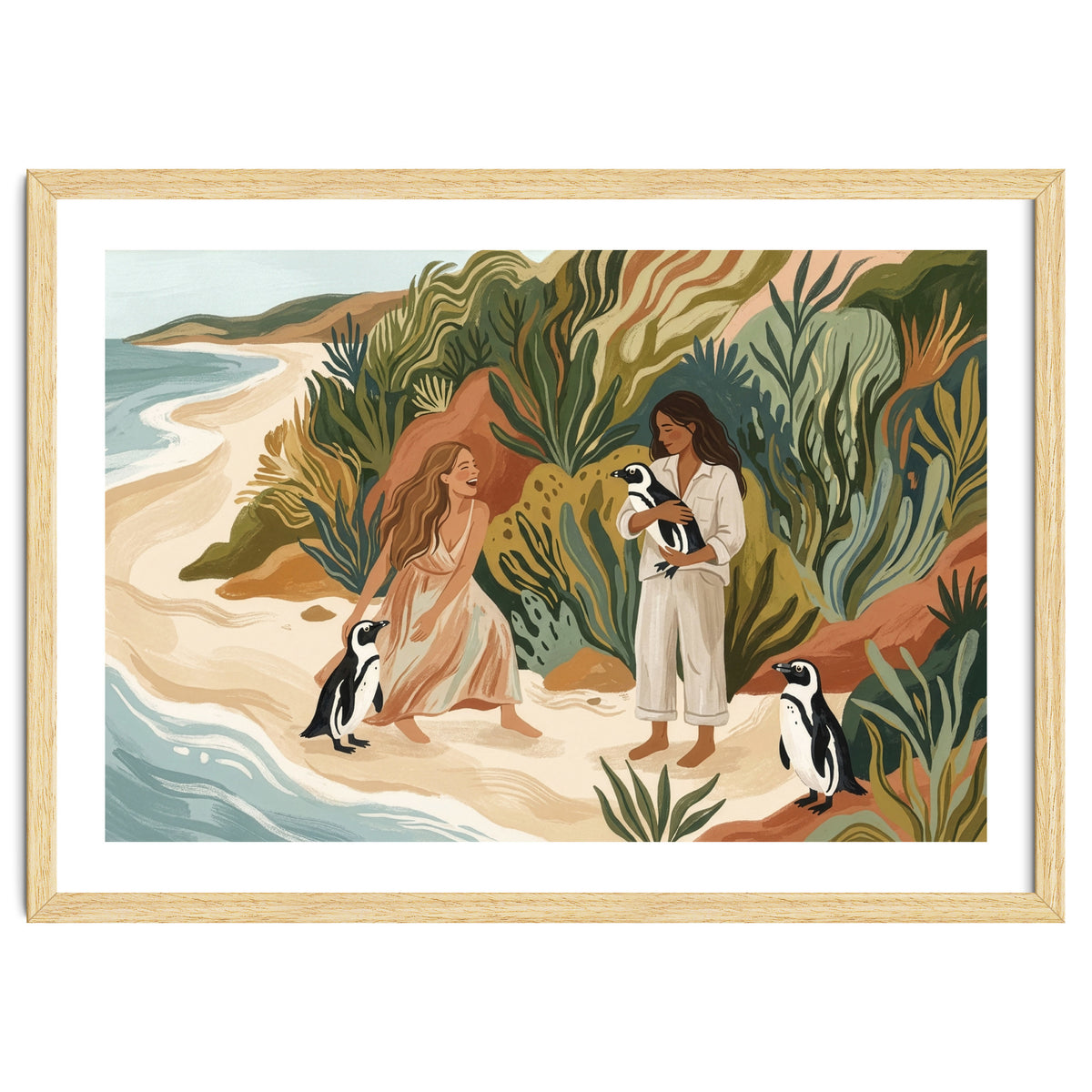 Penguin Friends By The Sea