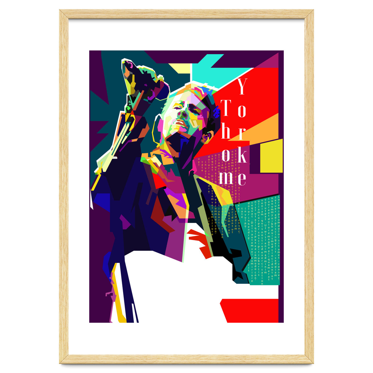 Thom Yorke Singer Musician Pop Art WPAP