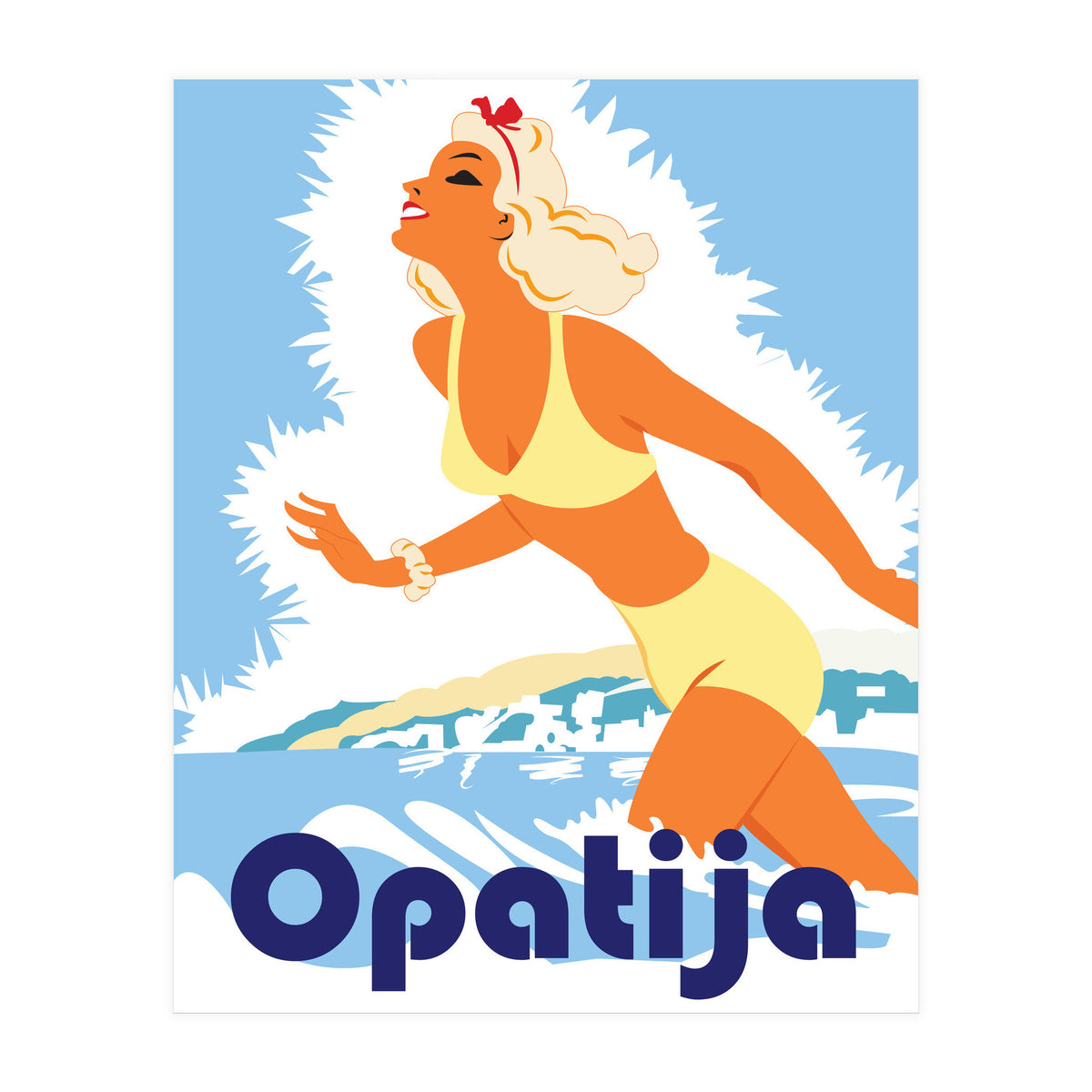 Opatia, Swimming Girl (Print Only)