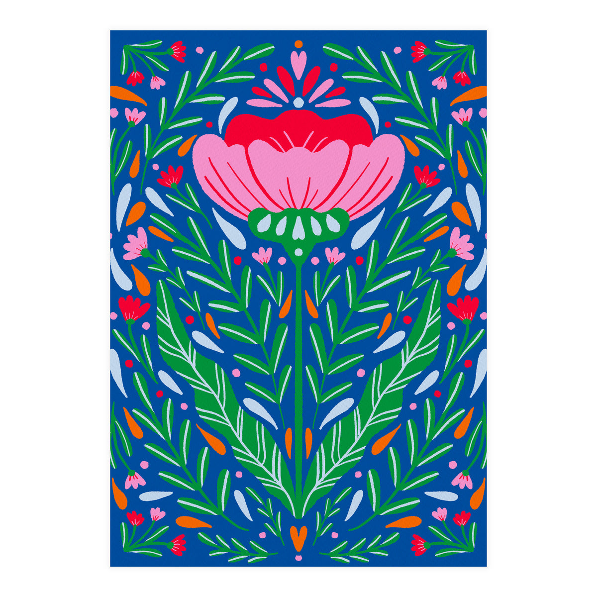 Bold Symmetrical Floral  (Print Only)