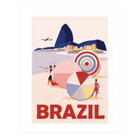 Brazil, Beach, Sao Paulo, City (Print Only)